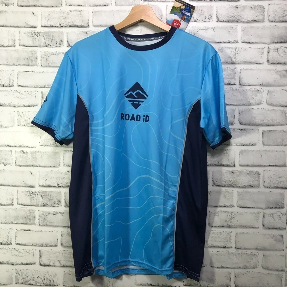 Headsweats Gear Men’s Road ID Short Sleeve Performance Tee Medium NWT